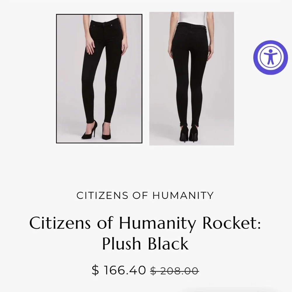 Anthropologie CoH Citizens Of Humanity Rocket Splatter Skinny Jeans - Picture 9 of 9